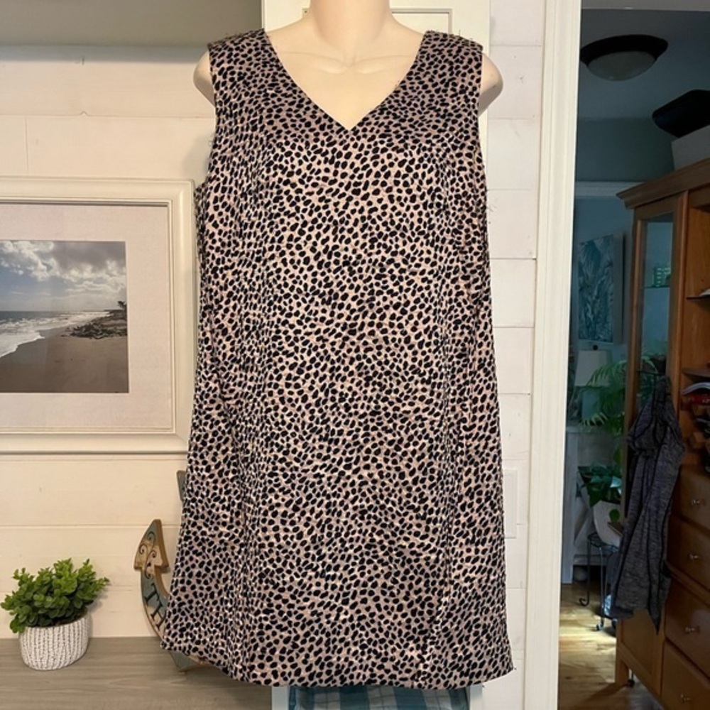Ann Taylor Cheetah Print Dress Medium